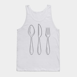 Spoon fork knife Tank Top